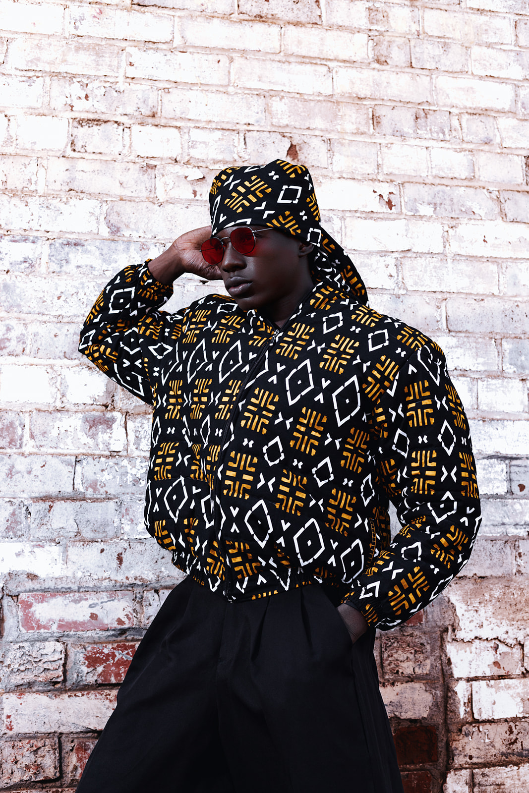 #byBAKARI Full Ankara Puffer Jacket
