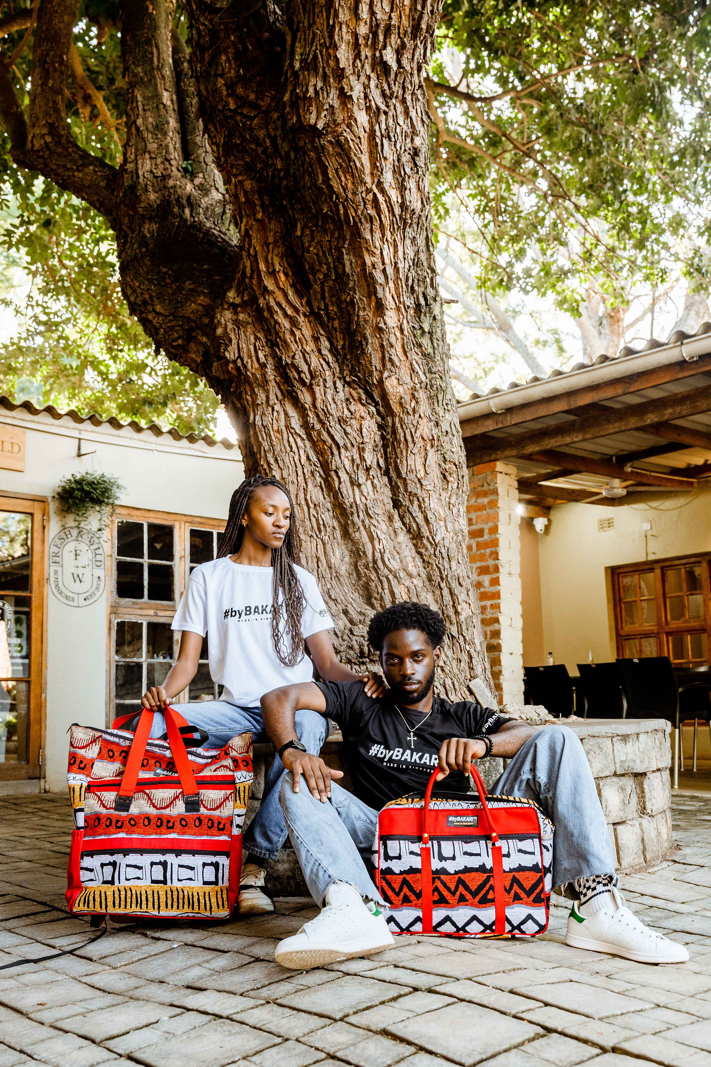 Red Print Laptop Bag